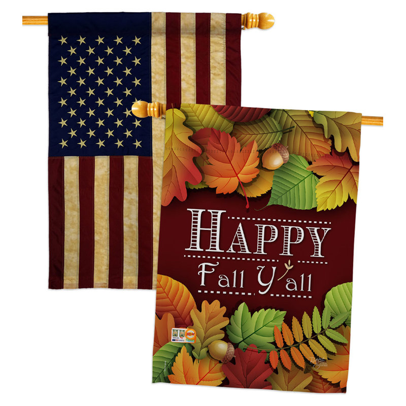 Double Sided 40 in. H x 28 in. W Polyester House Flag