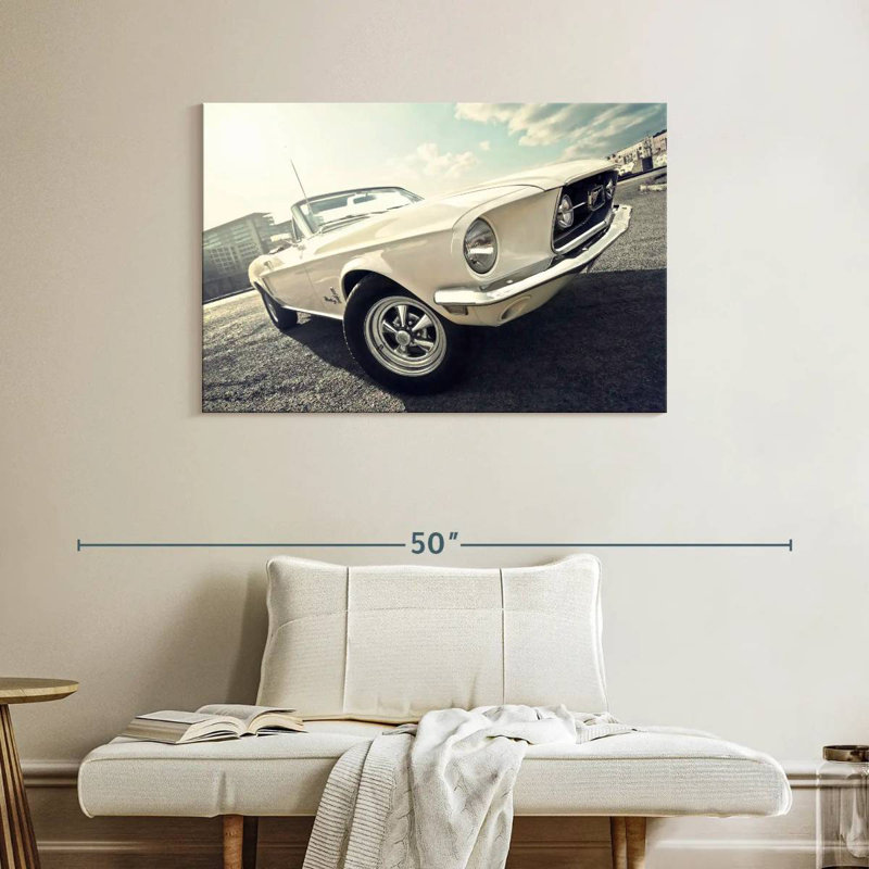 Voiture décapotable Ford Mustang de 1968, H 26 po x l 39 po