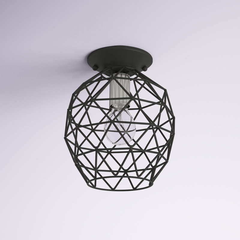 Plafonnier encastré 8 lumières Tinley, Noir