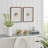 2 Piece Abstract Gold Geometric Sculpture Set