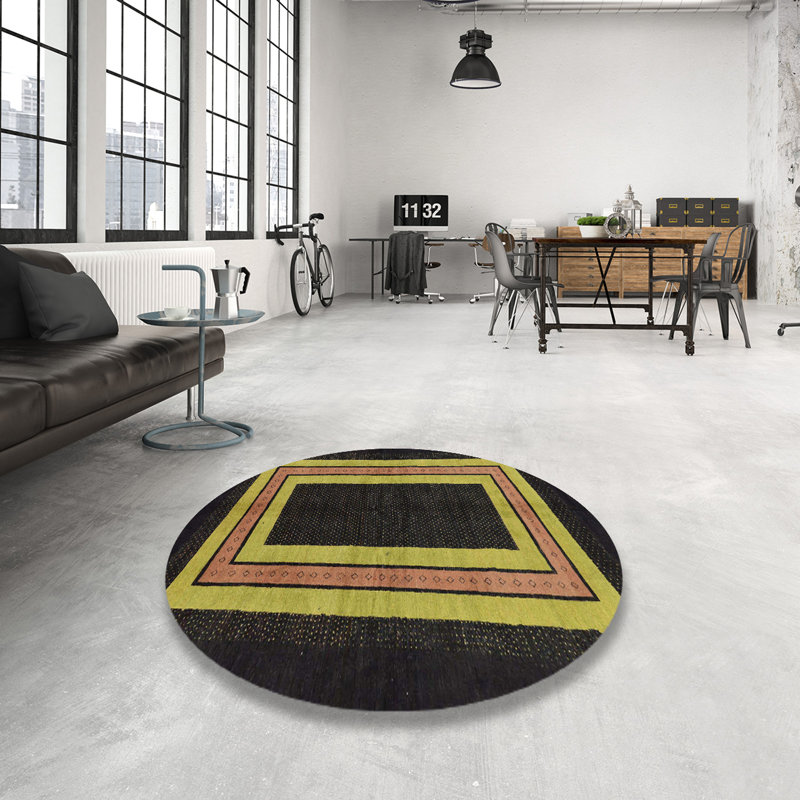 Abstract Indoor Rug, Round 8'