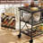 3-Tier Kitchen Table With Wheels And Storage Shelves-810857362