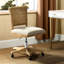 Achel Modern Armless Swivel Office Chair with Rattan Back-1695579738