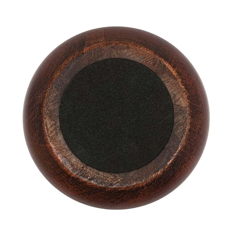 3 in x 6 in Stained Cherry Solid Hardwood Round Bun Foot, Pack of 4, Stained Cherry