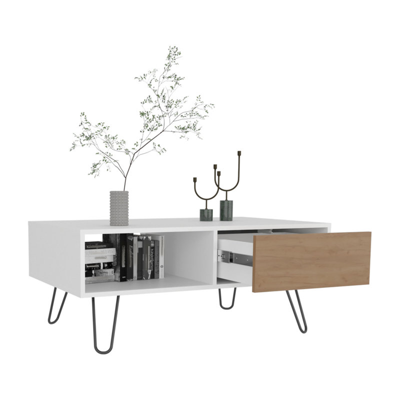 Table basse, 1 tiroir, 1 tablette