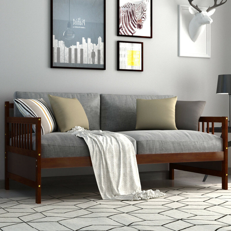 Kathey Solid Wood Daybed, Espresso