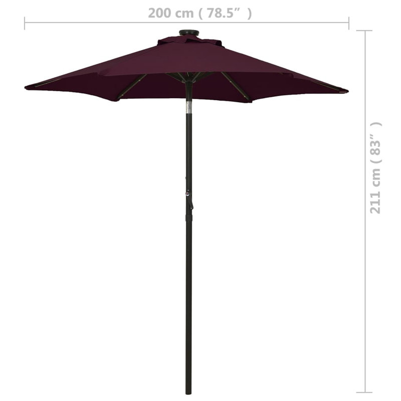 Parasol de marché Woxall, Terracotta
