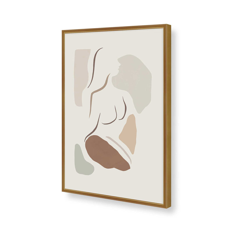 Soulful Contours, reproduction encadrée, H 11,25 po x l 9,25 po, Or poli