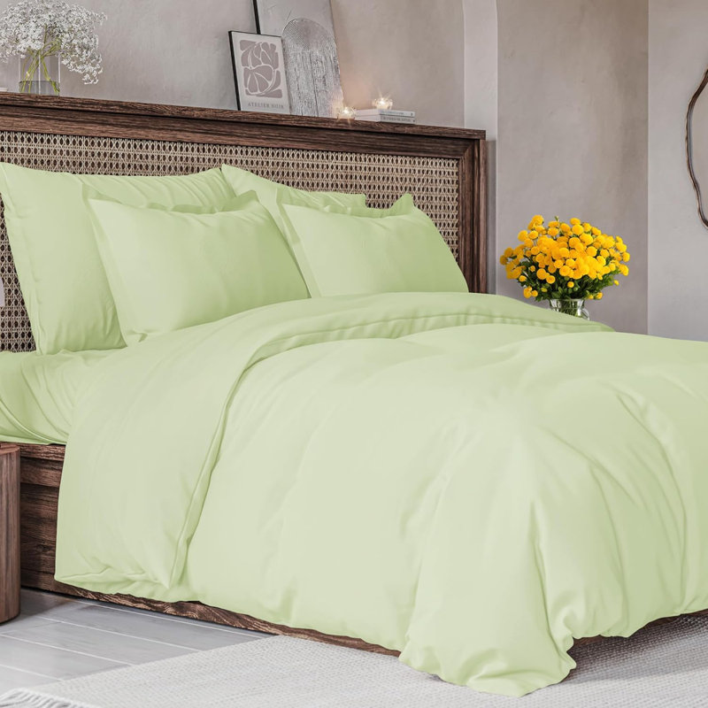 Premium 3-Piece Duvet Cover Set - Hotel Quality Soft & Cooling Comforter Cover With Zipper & Matching Pillowcases, Queen