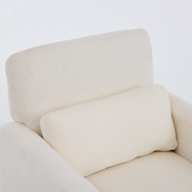 Fauteuil simple de style moderne, Blanc