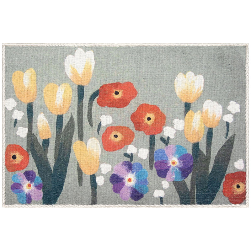 Tapis de cuisine antidérapant Charron, Rectangle 2 pi 4 po x 3 pi 11 po