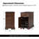 Williams End Table With Hooded Caster Wheels And Built-In Outlets(Set Of 2)