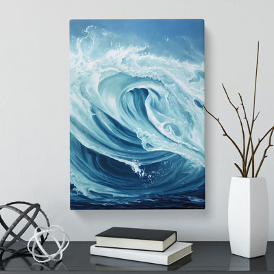 Seascape Ocean Pouring - Wrapped Canvas Print