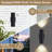 Dusk To Dawn Sensor Outdoor Wall Light Cylinder Black Aluminum Ip65 Waterproof