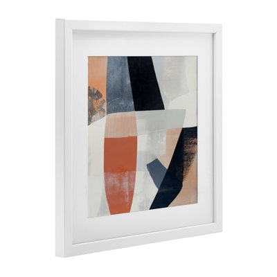 Geometric Fragmented Visions Framed Print Under Glass, design by Mona Grace