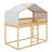 Twin Over Twin Wood Bunk Bed With Tent-509125673