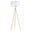 Enrica 168cm Brass Tripod Floor Lamp