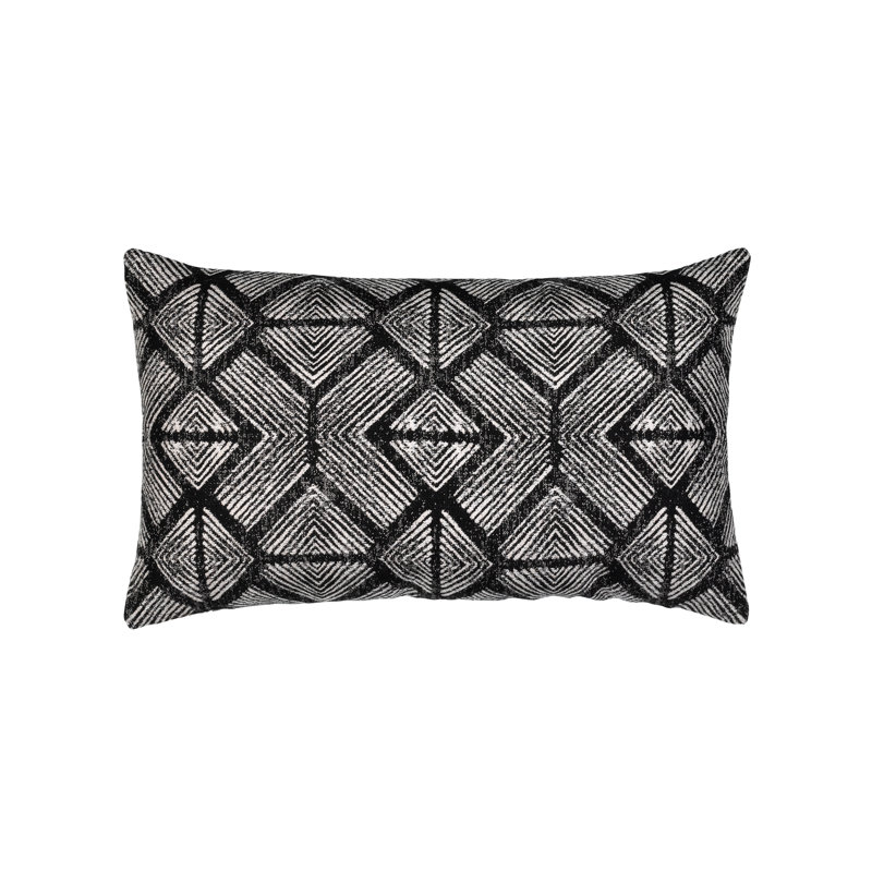 Bakuba Outdoor Rectangular Sunbrella® Pillow Cover & Insert, Ebony