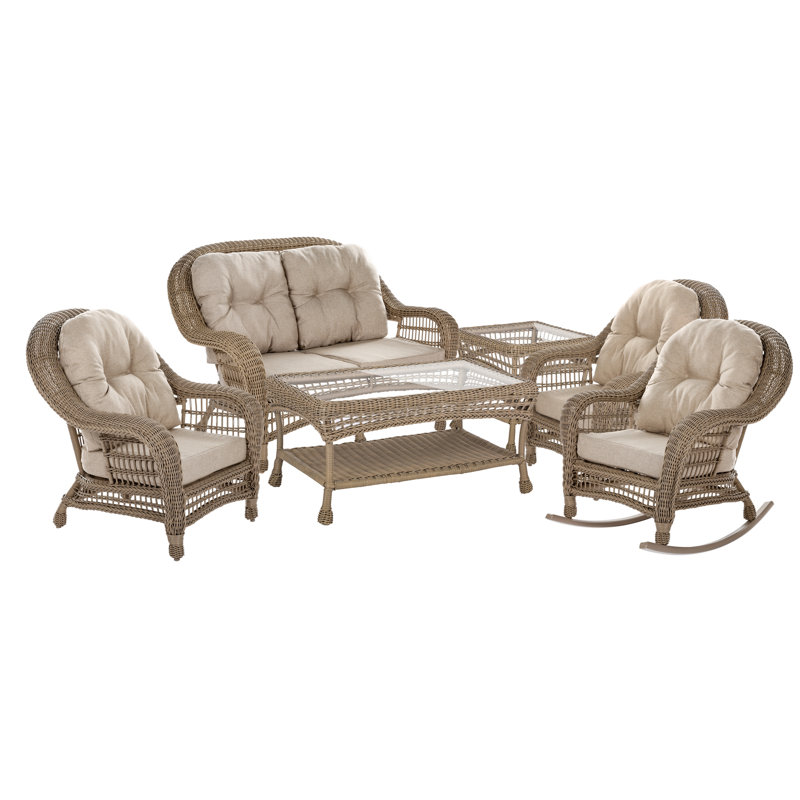 Whitner 5 - Person Patio Conversation Set with Cushions