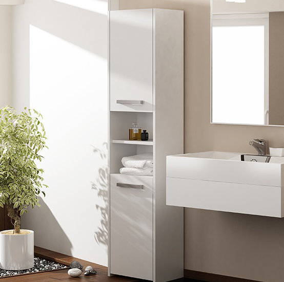 Delancey Linen Cabinet, White