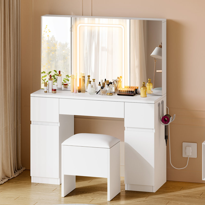 Calistro Dressing Table with Mirror
