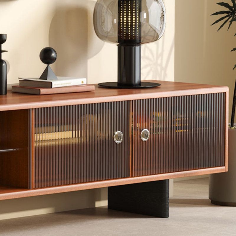 Meuble télé rétro brun, H 18,9 po x L 78,74 po x l 15,75 po