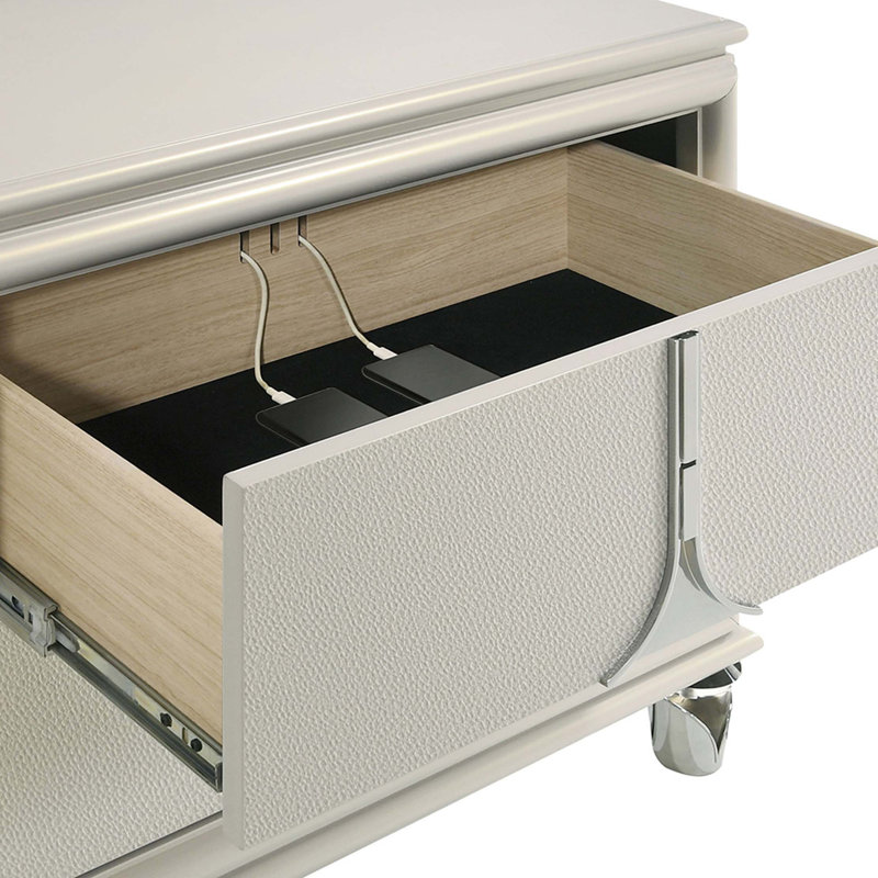 Table de chevet 2 tiroirs Gwendolyn