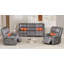 Ensemble de salon inclinable en similicuir Stewumin-366914224