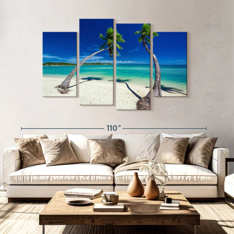 Gillard, Fidji, plage tropicale, H 54 po x l 84 po
