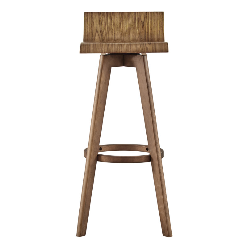 Dery Swivel Counter Stool, Walnut, Bar Stool (29” Seat Height)