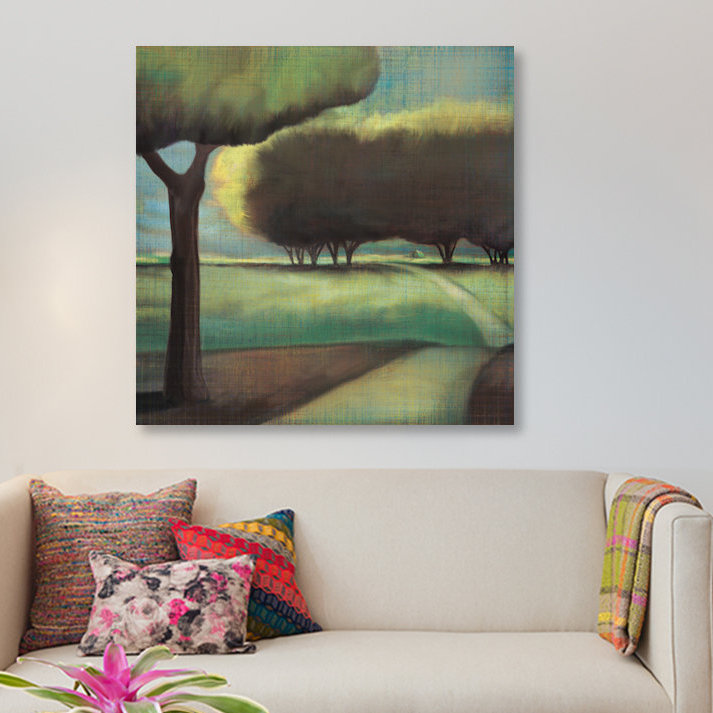 « look back i », reproduction d’art sur toile tendue, H 18 po x l 18 po x P 1,5 po, Toile avec cadre noir, Pas de tapis