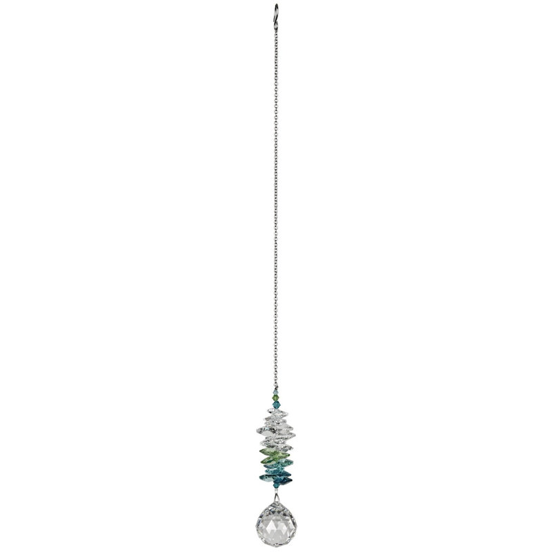 Boule de cristal cascade de glace, 4.5" H x 2" W x 2" D, Green