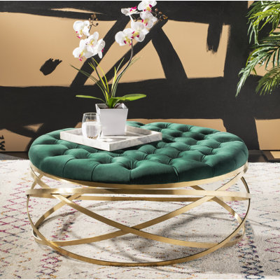 Skye Velvet Ottoman
