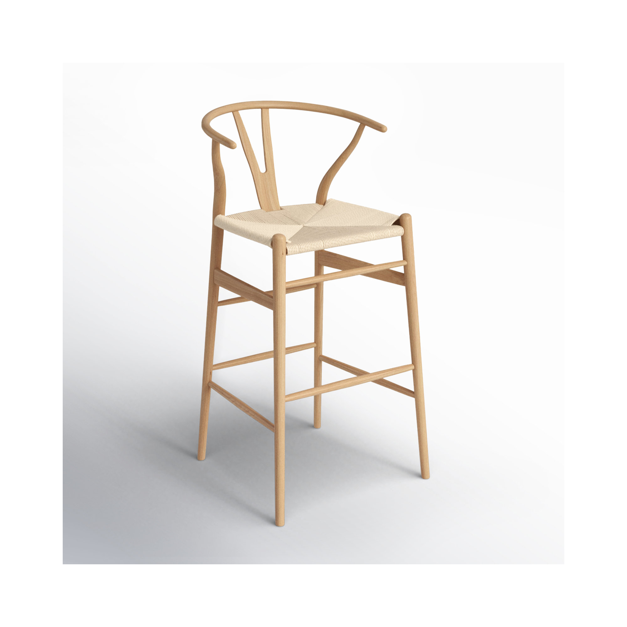 Fairbanks Solid Wood Bar/Counter Stool, Bar Stool (30.3" Seat Height), Natural, Natural