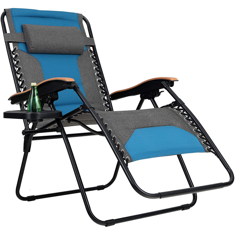 Alexandre Folding Zero Gravity Chair, Cobalt Blue