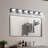 LED Modern Black 6-Light Vanity Lights Fixtures