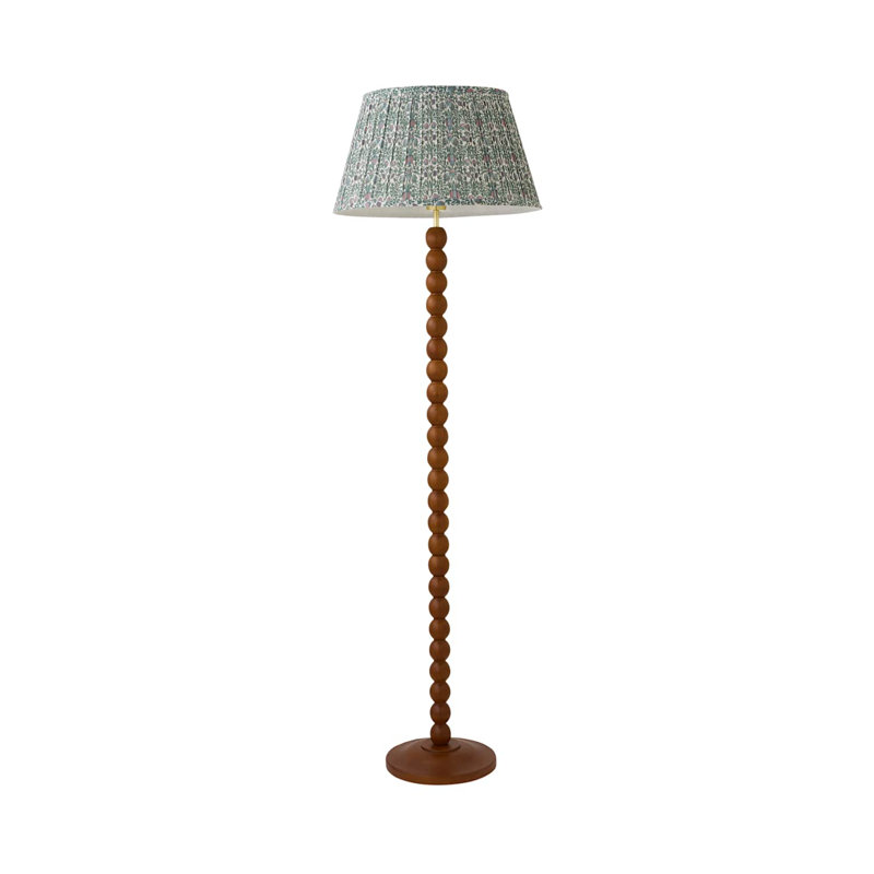 Helgomar Matte Traditional Floor Lamp, Green