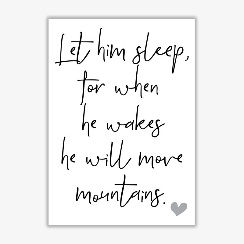 Let Him Sleep - Print, No Frame, 30 cm H x 21 cm W x 1 cm D