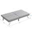 Lit futon gris, structure en bois avec pieds en acier inoxydable, multifonctionnel pour tout usage, assemblage facile, économie d'espace, ergonomie, capacité de poids de 650 lb, soutien-1299603704-1299603710