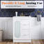 Meuble-lavabo simple 24,17 po avec comptoir d'évier