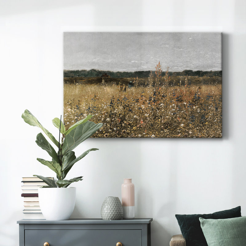 Paysage rétro - MLxxxix sur toile, H 13 po x l 19 po