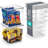 Sorbus 4 Pack Small Clear Plastic Container Bins with Lids and Handles