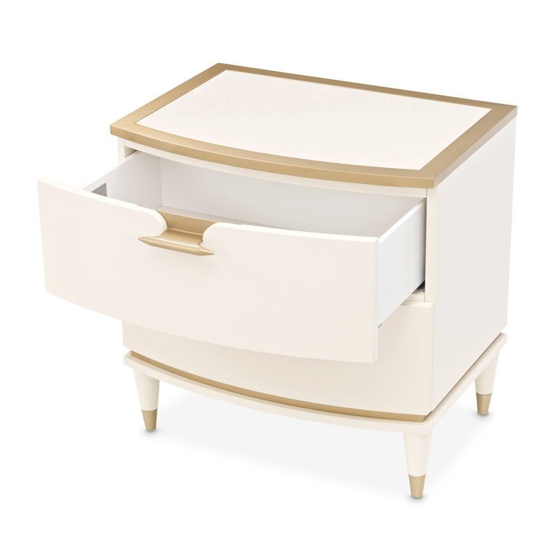 La Terrazza Nightstand - Creamy Pearl