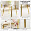 Table circulaire en verre trempé transparent de style moderne minimaliste
