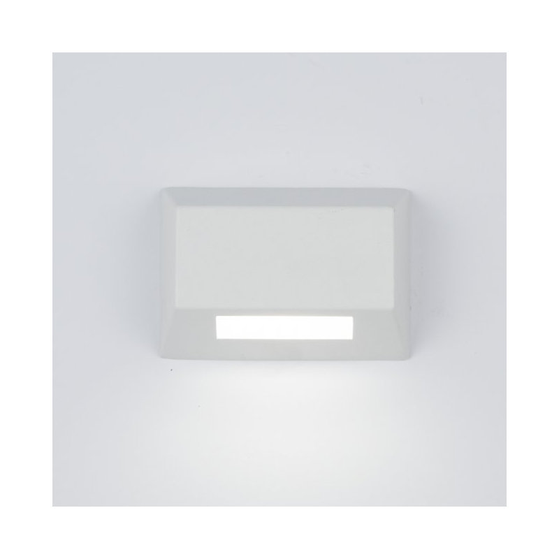 LED Deck Light, White on Aluminum, 2700K