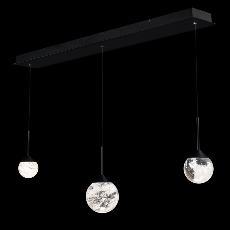 Quest 3 - Light LED Pendant, Black