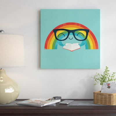 « reading arc-en-ciel », impression sur toile tendue
