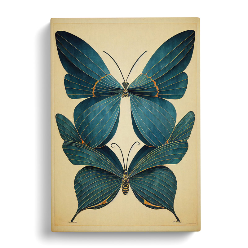 Angelic Butterflies - Wrapped Canvas, 76cm H x 50cm W x 3cm D