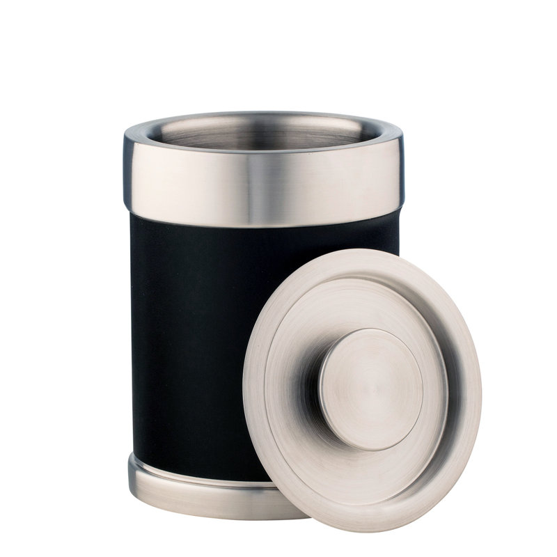 Pierson Stainless Steel Ice Bucket, Black