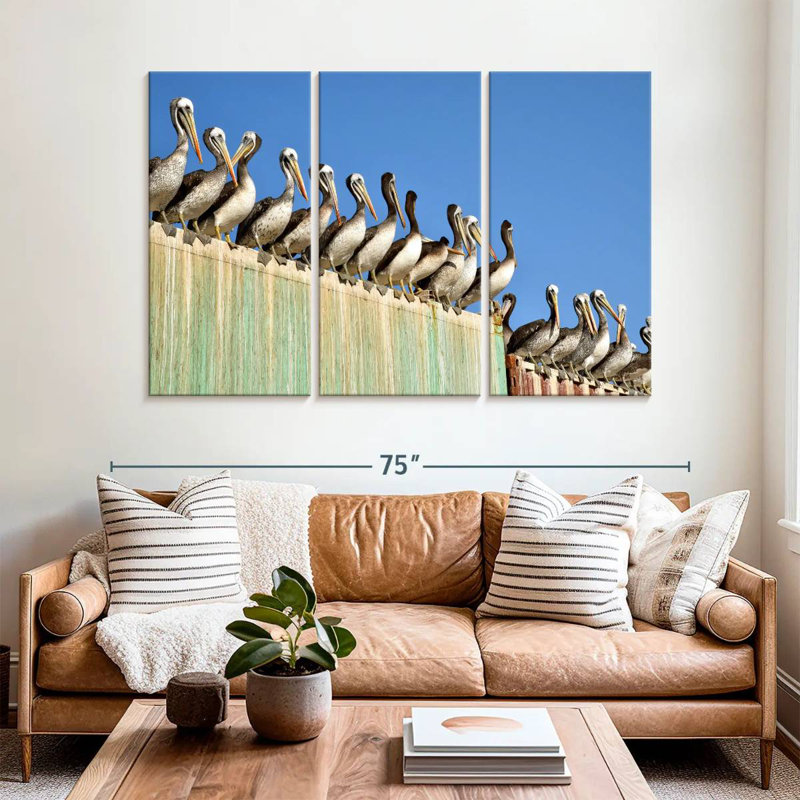 Brampt Pelican Party, 42" H x 65" W